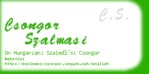 csongor szalmasi business card